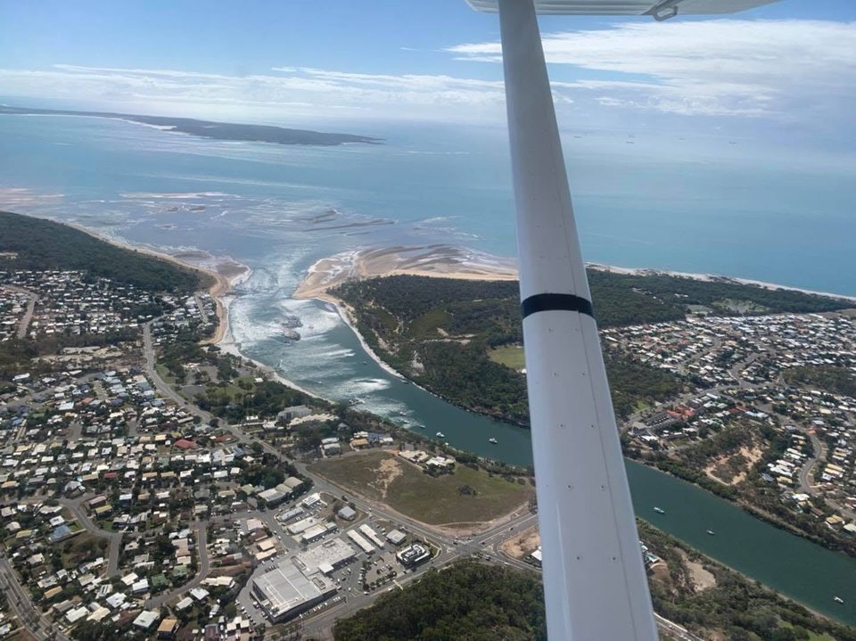 Boyne Island and Tannum Sands from the air